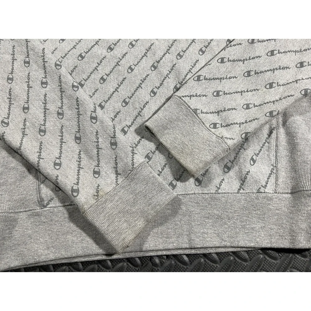 Champion Sweater Adult Medium Gray Reverse Weave Crewneck Sweatshirt Men's